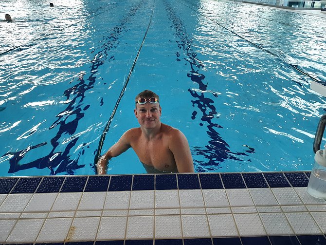 Plavec Ondřej Zach trénuje před MS