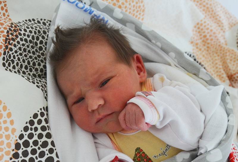 V Písku bude poznávat svět novorozená Tereza Staňková. Rodičům Romaně Železné a Milanu Staňkovi se narodila 9. 11. 2021 v 8.23 h. Její porodní váha byla 2,95 kg.