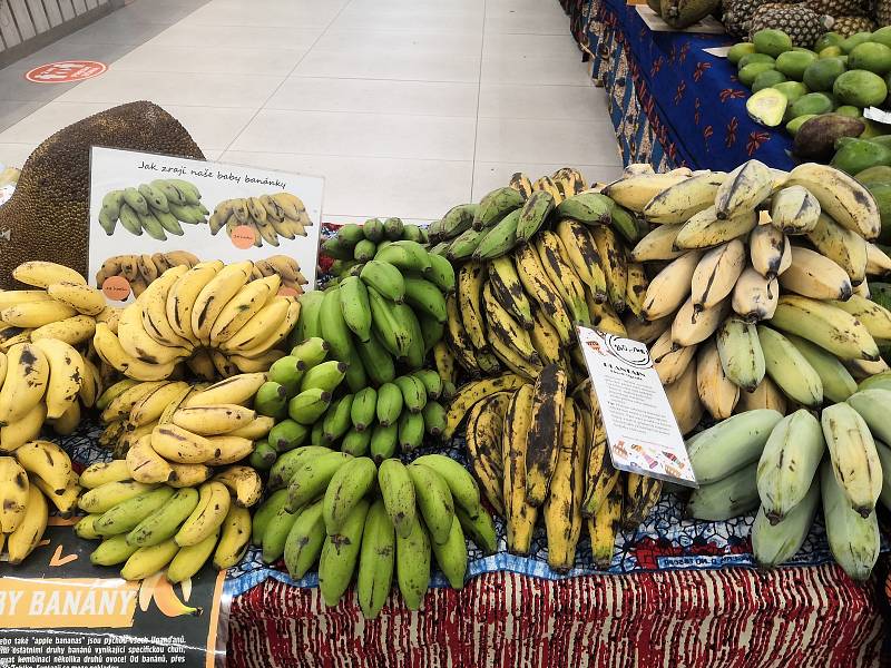 V IGY Centru v Českých Budějovicích se konaly africké trhy s exotickým ovocem a dalším zbožím vonícím dálkami.