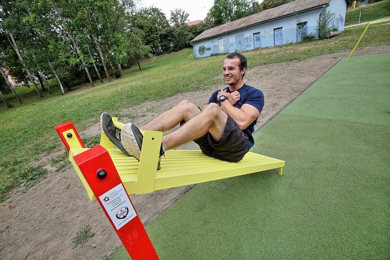 V pátek 10. srpna bylo otevřeno první českobudějovické workoutové hřiště.