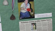 Výstava sběratele Pavla Nápravníka na Filipovci u příležitosti 30 let klubu st. tenisu ESO Doubravice.  