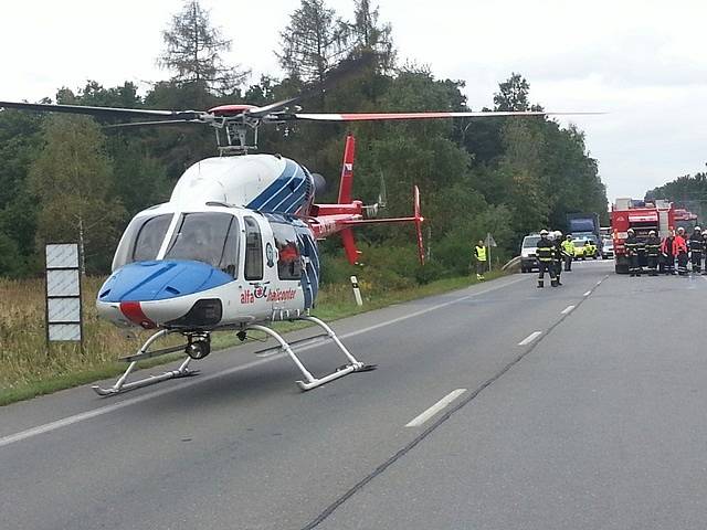 Nehoda autobusu u Plané nad Lužnicí.