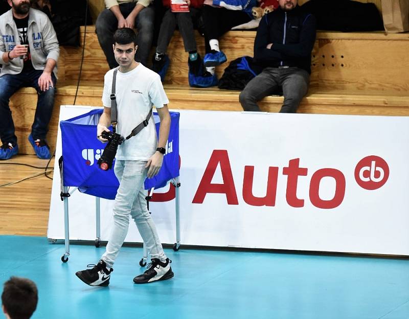 Šlágr extraligy volejbalistů mezi Jihostrojem České Budějovice a Duklou Liberec