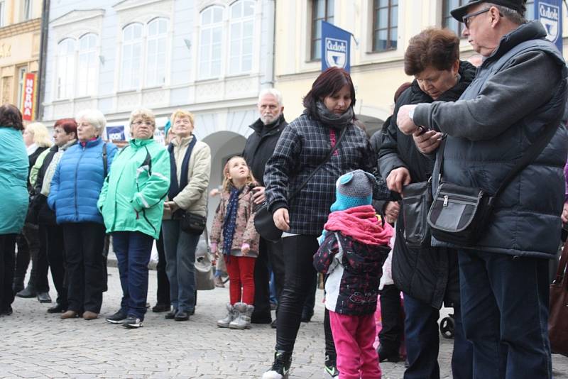 Masopustní koleda v Českých Budějovicích.