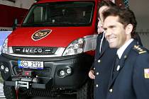 Nové auto pro mimořádné zásahy mají profesionální hasiči z Krumlova. Najde uplatnění u závažných nehod.