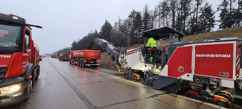 Modernizace dálnice D1 mezi 168. km a 178. km.