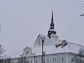 Sněhová nadílka v centru Brna.
