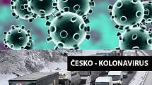 Kolonavirus se v posledních dnech rozmohl hlavně na dálnici D2 ve směru na Slovensko. Kamiony stojí v kolonách často i desítky kilometrů od ucpaného hraničního přechodu u Lanžhota.