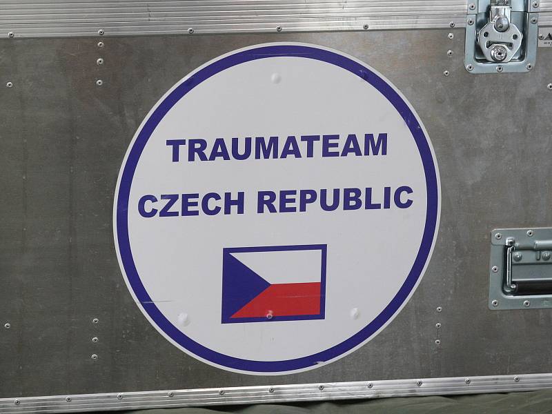 Cvičení Trauma týmu ČR v areálu FN Bohunice v Brně.