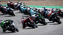 Finálový závod Moto3 Velká cena České republiky, závod mistrovství světa silničních motocyklů v Brně 4. srpna 2019.