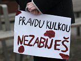 Vzpomínkové setkání a pochod za zavražděného novináře Jána Kuciaka a jeho přítelkyni Martinu Kušnírovou.