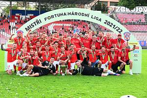Fotbalisté Zbrojovky Brno suverénně vyhráli druhou ligu.  