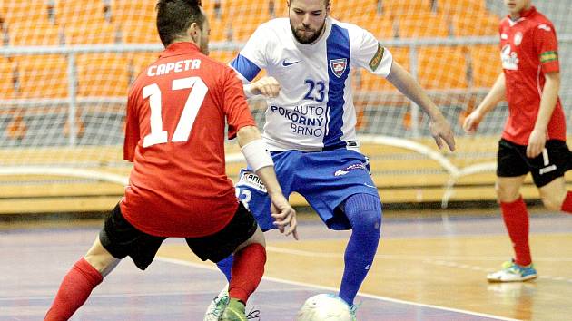 Futsalisté brněnského Tanga zápasili s týmem zručského Benaga.