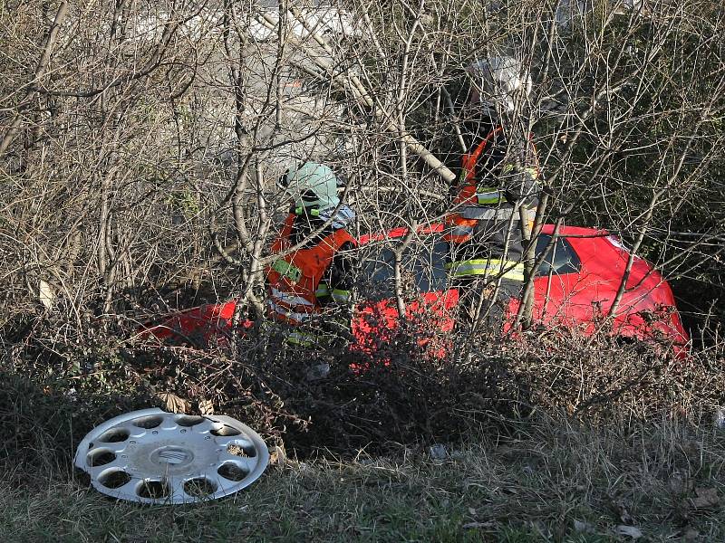 Dopravní nehoda v Černovické ulici v Brně.