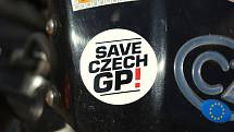 Protestní jízdy na Prahu na podporu brněnské Velké ceny se zúčastnilo několik stovek motorkářů. 