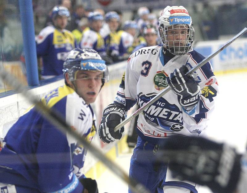 Brněnští hokejisté prohráli v závěrečném kole extraligy doma se Zlínem 2:4.