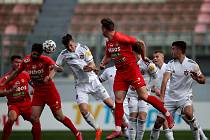 Fotbalisté Zbrojovky Brno (v červeném) na Tipsport Malta Cupu po výhře 1:0 nad Spartakem Trnava obsadili třetí místo.