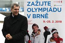 Prohlídka Olympijského parku na brněnském výstavišti za přítomnosti předsedy ČOV Jiřího Kejvala.