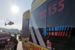 Zavaleného muže z výkopu vytahovali ve středu dopoledne v Lomnici na Tišnovsku. Se středně těžkým zraněním ho přepravil vrtulník do bohunické nemocnice.