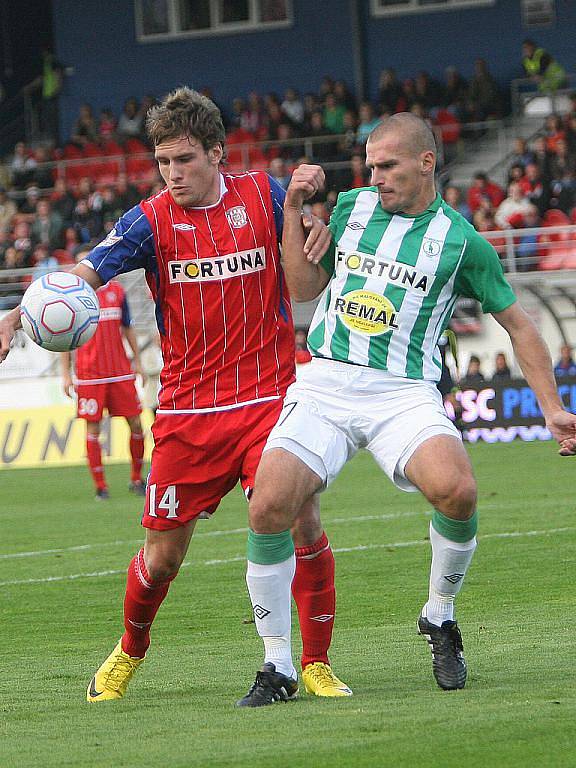 Fotbalová Zbrojovka porazila Bohemians 1905 na domácím hřišti 1:0.