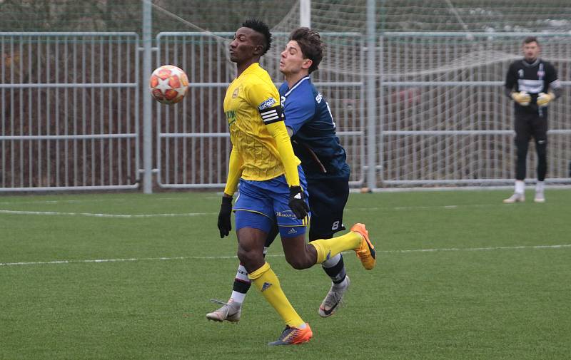 Fotbalisté Zlína (ve žlutých) a Líšně se naposledy střetli loni v lednu, kdy Brňané vyhráli 1:0.