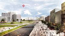 Ideový návrh možné podoby nového hlavního železničního nádraží a jeho širokého okolí v Brně, který pochází z ideové soutěže z roku 2016. Skončil v ní na druhém místě.