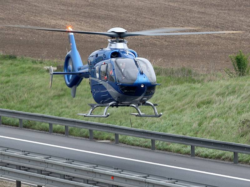 Hromadná nehoda kamionů na dálnici D1 u Brna ve směru na Vyškov. Měla tragické následky.