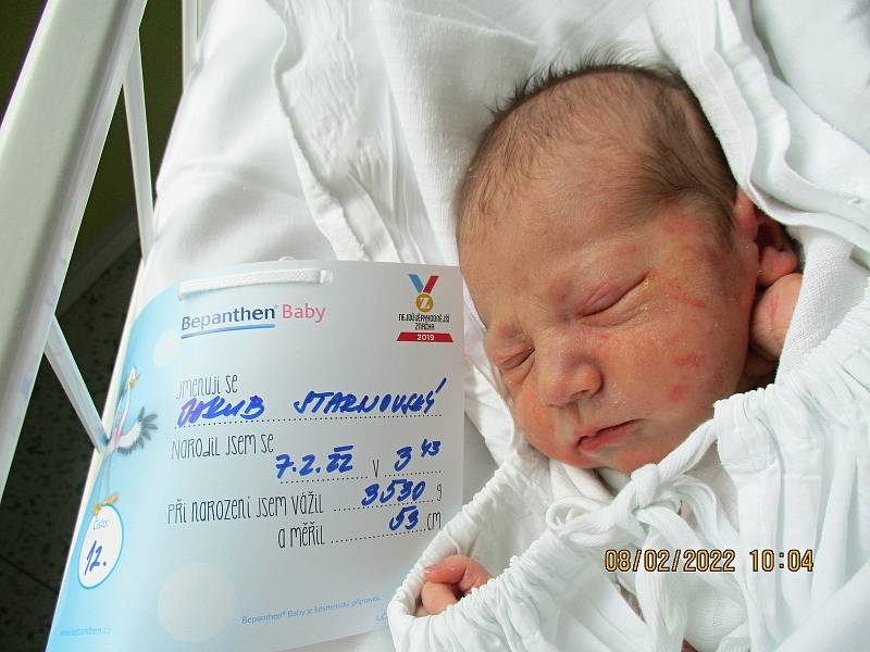 Jakub Starnovský, 7. 2. 2022, Břeclav, Nemocnice Břeclav, 3530 g, 53 cm