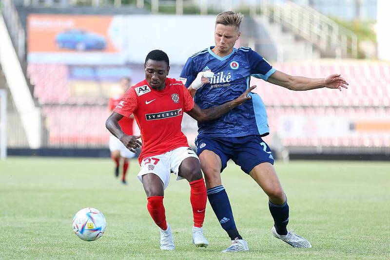 Zbrojovka Brno (v červeném) remizovala v přípravě se Slovanem Bratislava 2:2.