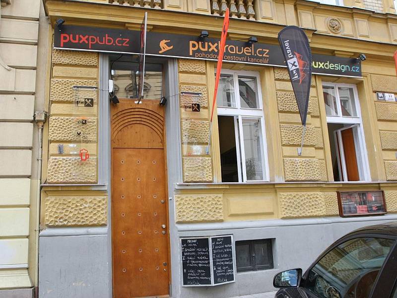 Brněnská restaurace PUXpub v Jaselské ulici. 