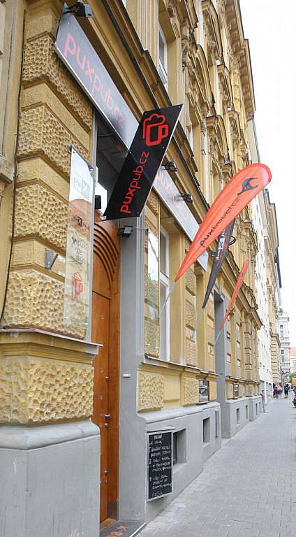 Brněnská restaurace PUXpub v Jaselské ulici. 
