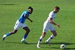 Football players of Baník Ostrava in a preparatory match against Líšna from Brno (in white).