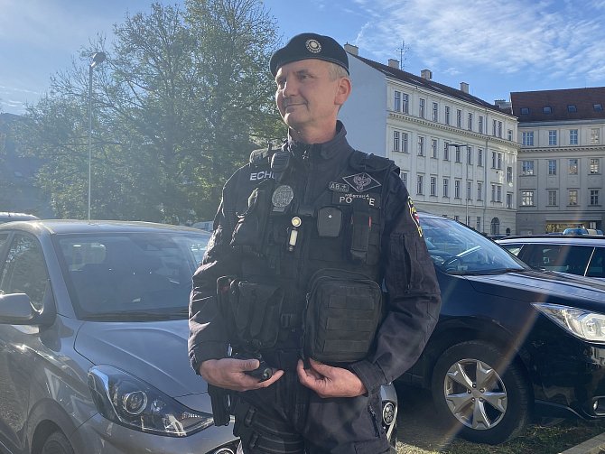 Strážník městské policie Brno Luboš Barth.