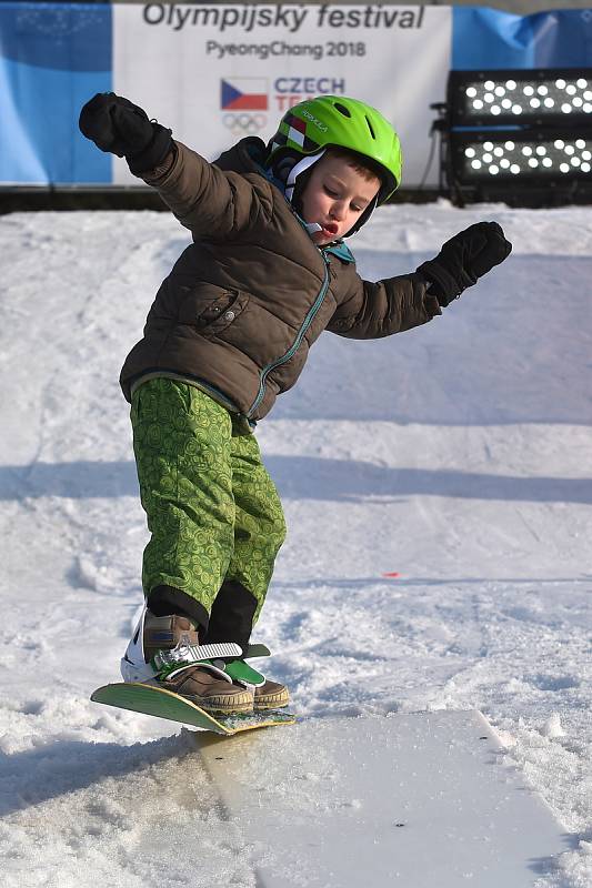 Olympijský festival v areálu brněnského výstaviště 19.2.2018. Na besedu s Deníkem dorazili krasobruslaři Kateřina Mrázová a Martin Šimeček.