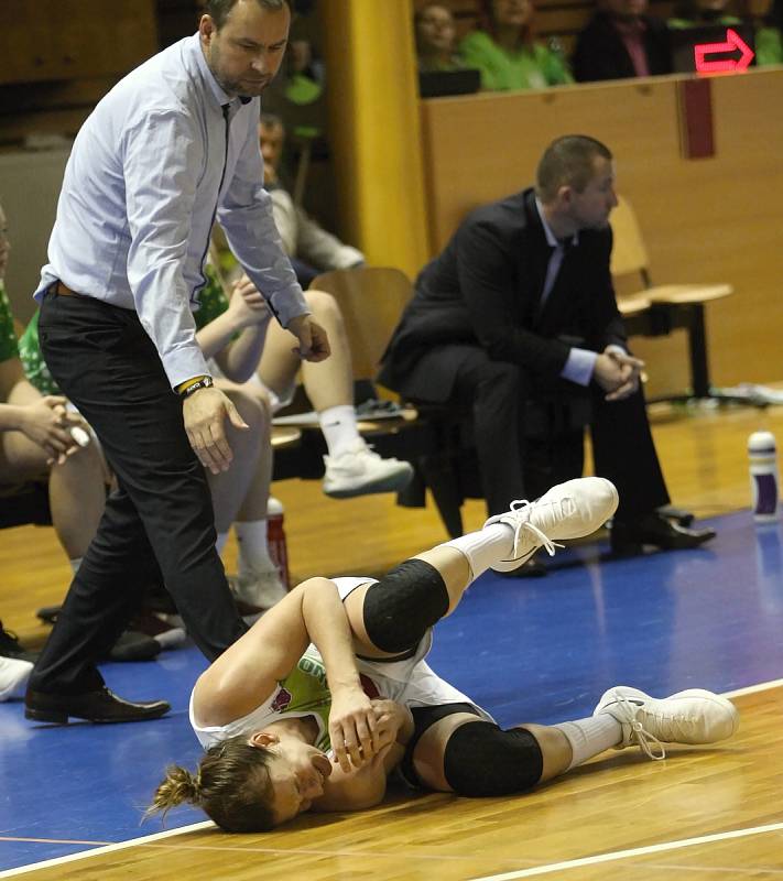 Basketbalistky Králova Pole v třináctém kole podlehly pražské Slavii 80:85.