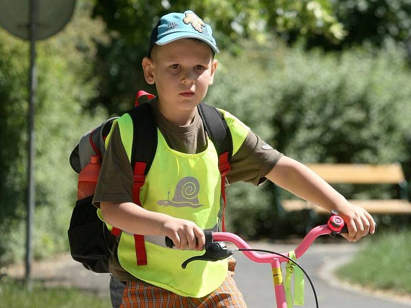 Pohladit si bulteriéra nebo projet slalom na koloběžce ve čtvrtek v parku v Lužánkách nabídla dětem akce Empík hledá Foxíka. Už podeváté ji uspořádali brněnští strážníci.