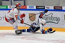 Hokejisté Komety hostili ve třetím utkání čtvrtfinále extraligového play-off Třinec.