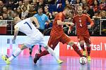 Kvalifikační turnaj na futsalové MS 2020 - ČR (červená) Slovinsko (bílá)