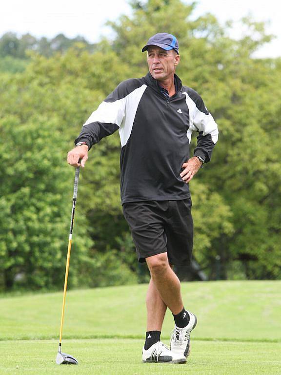 Bývalý tenista Ivan Lendl hrál golf ve Slavkově u Brna.