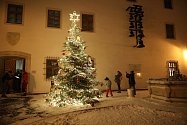 Rozsvícení vánočního stromu na Špilberku.