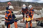 Demolic v maloměřickém Ergonu využili brněnští hasiči k výcviku.