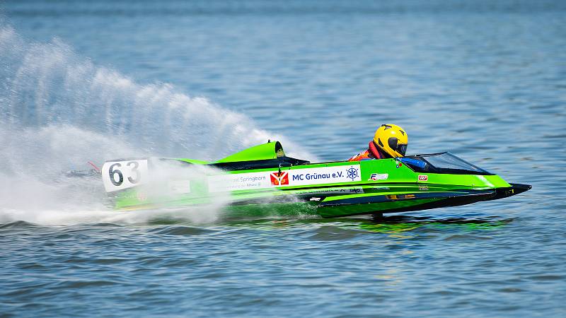 Na rybníku Olšovec se o víkendu jely závody světového šampionátu HydroGP.