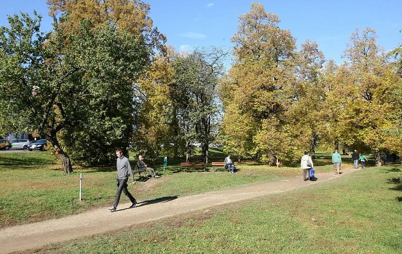 Brněnský park Björnsonův sad.