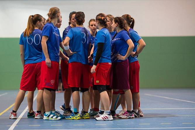 Loňské halové mistrovství České republiky v ultimate frisbee.