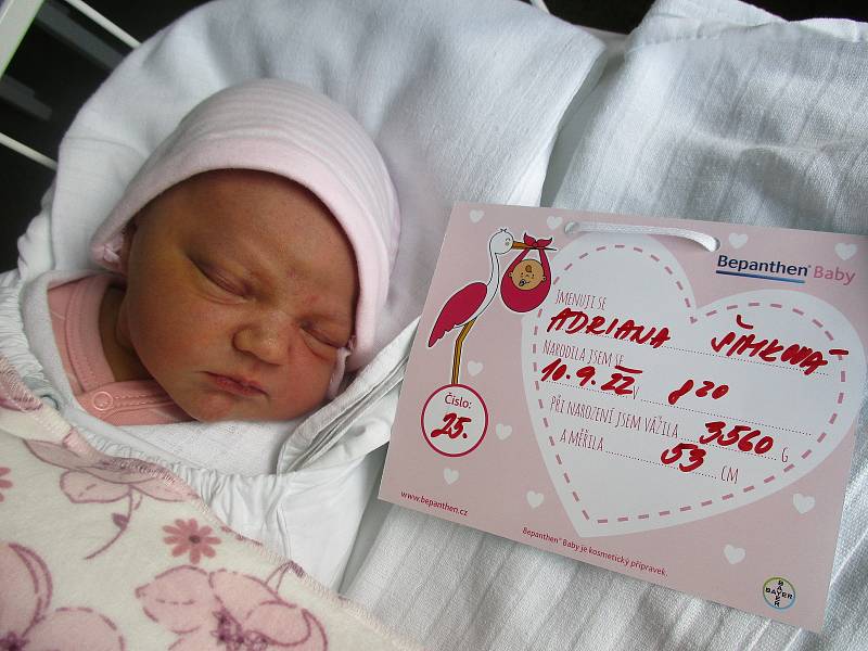 Adriana Šimková, 10. 9. 2022, Břeclav, Nemocnice Břeclav, 53 cm, 3560 g