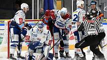 Domácí HC Kometa Brno v bílém proti Mountfield Hradec Králové