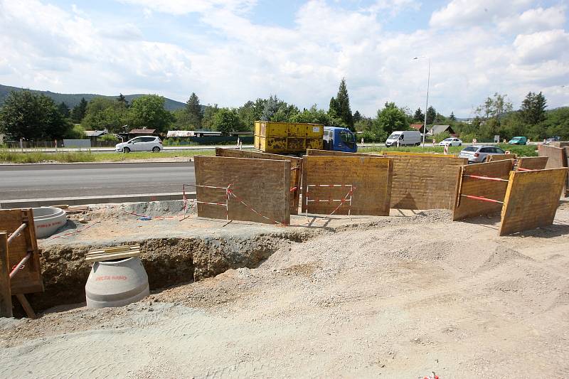 Brno 15.7.2020 - stavba VMO v ulici Žabovřeská - I. etapa