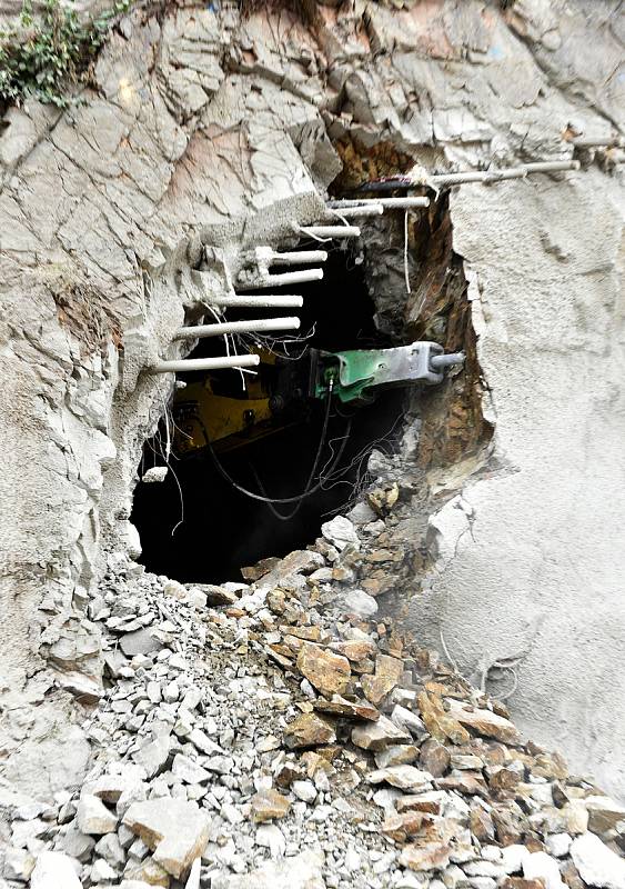 Připravovaný tunel pro tramvaje v brněnské Žabovřeské ulici.