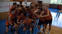 Finálový turnaj mistrovství České republiky basketbalistů do 17 let hostila hala Morenda.