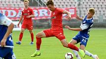 Brno 26.7.2019 - domácí FC Zbrojovka Brno v červeném proti FK Pardubice